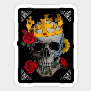 SKULL ROSE Sticker